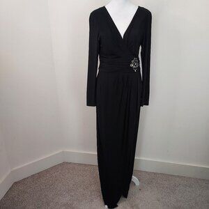 Eliza J New York Black Embellished Formal Dress Size 6
